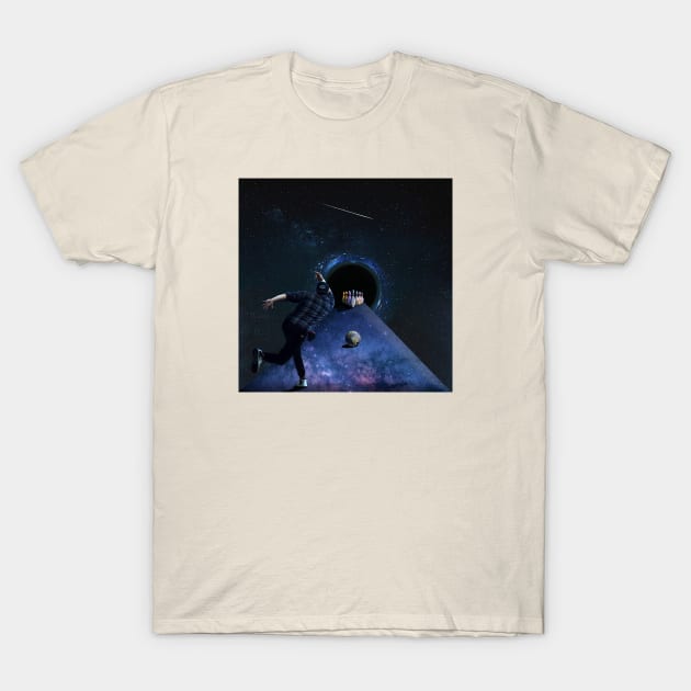 Bowling in heaven T-Shirt by PlanetWhatIf